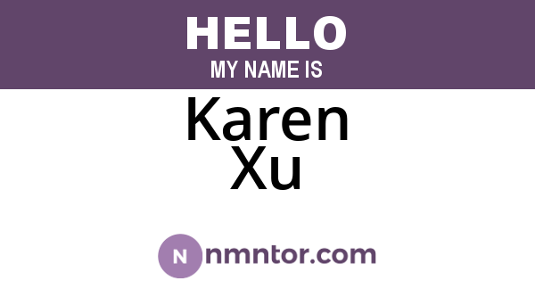 Karen Xu