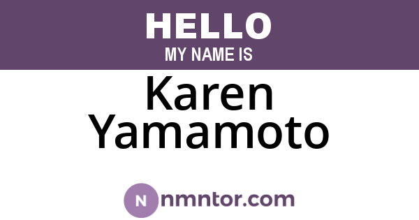 Karen Yamamoto