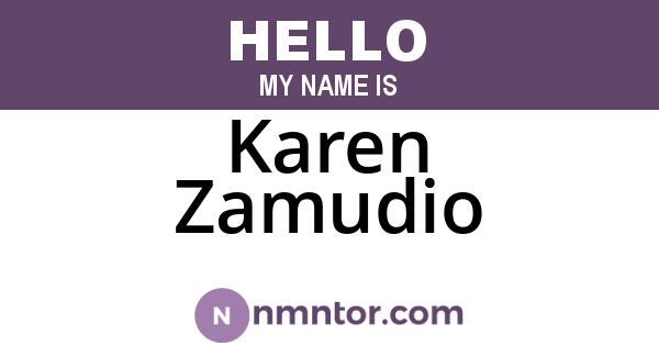Karen Zamudio