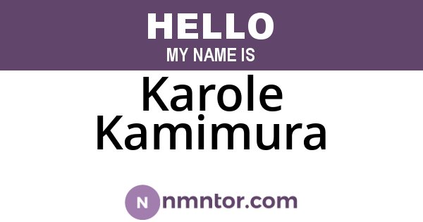 Karole Kamimura