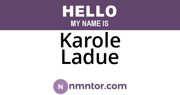 Karole Ladue