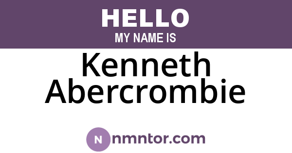 Kenneth Abercrombie