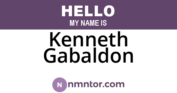 Kenneth Gabaldon