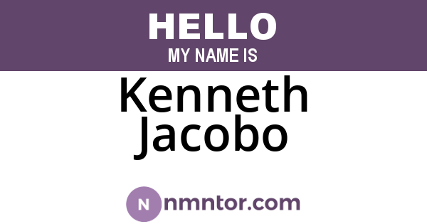 Kenneth Jacobo
