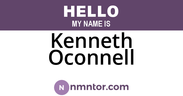 Kenneth Oconnell