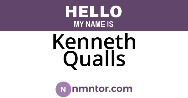 Kenneth Qualls