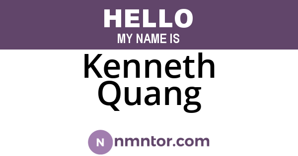 Kenneth Quang