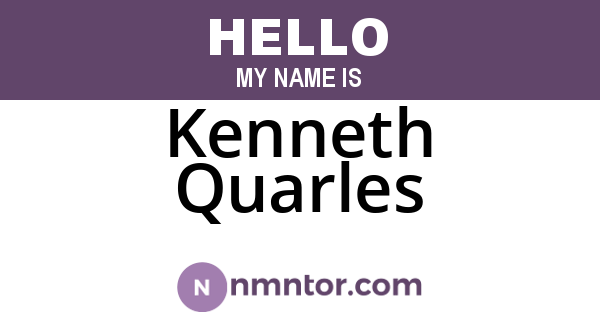 Kenneth Quarles