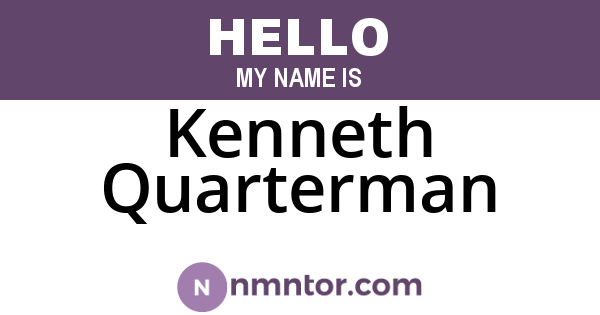 Kenneth Quarterman