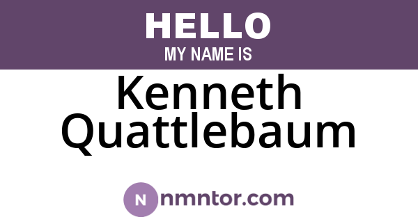Kenneth Quattlebaum