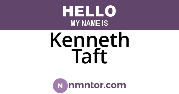 Kenneth Taft