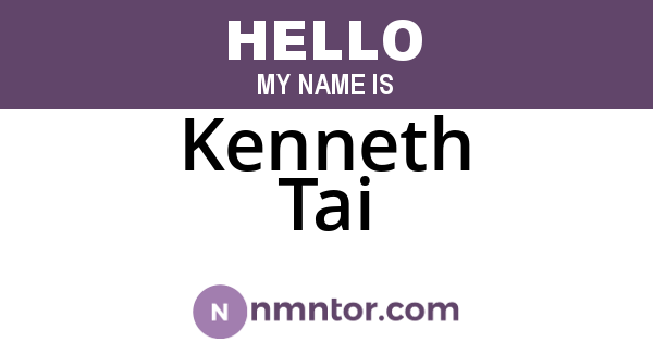 Kenneth Tai