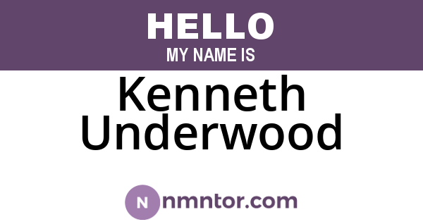 Kenneth Underwood