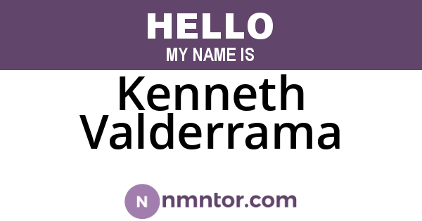 Kenneth Valderrama