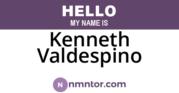 Kenneth Valdespino
