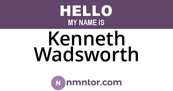Kenneth Wadsworth