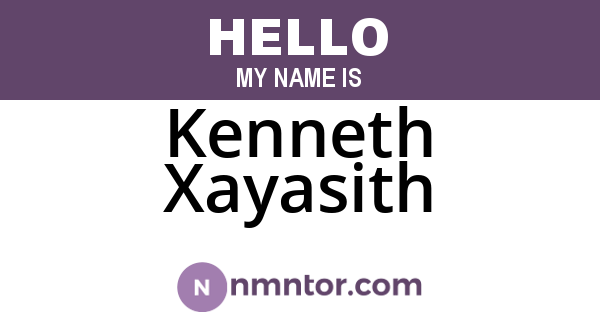 Kenneth Xayasith