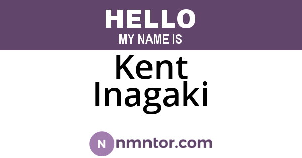 Kent Inagaki