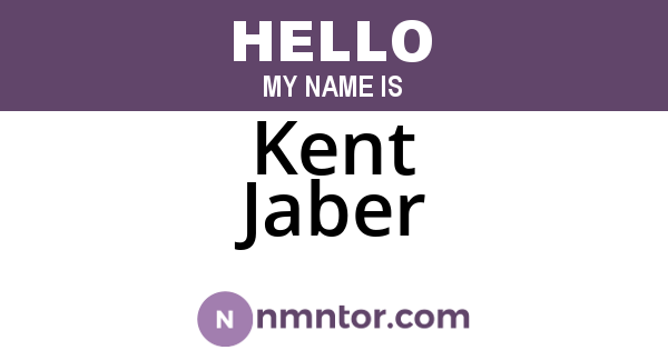 Kent Jaber