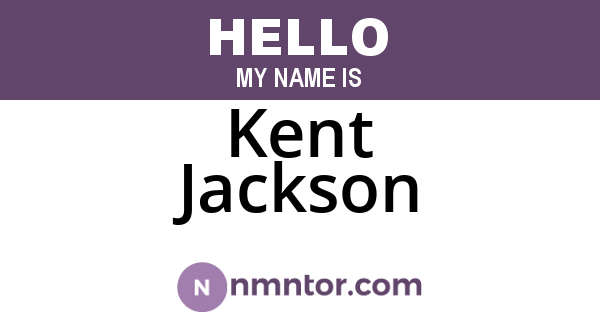 Kent Jackson