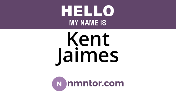 Kent Jaimes