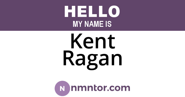 Kent Ragan