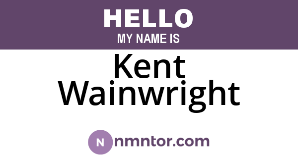 Kent Wainwright