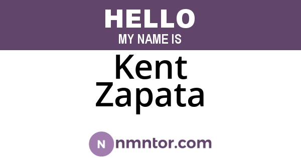 Kent Zapata