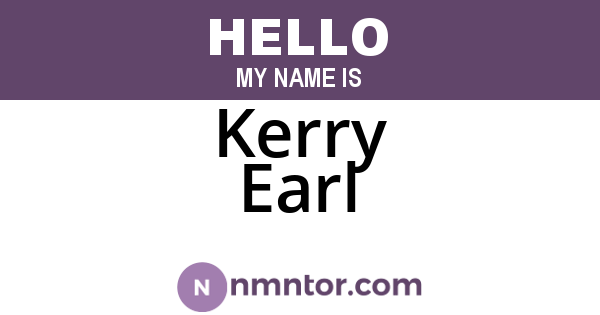 Kerry Earl