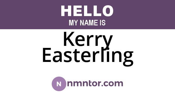 Kerry Easterling