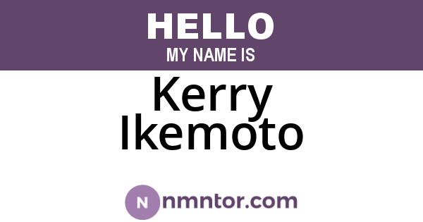 Kerry Ikemoto