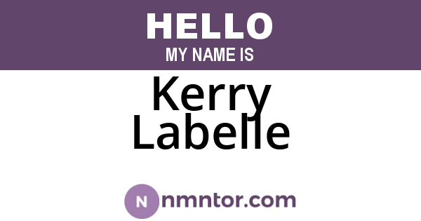 Kerry Labelle