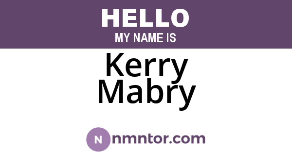 Kerry Mabry