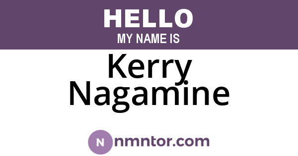 Kerry Nagamine