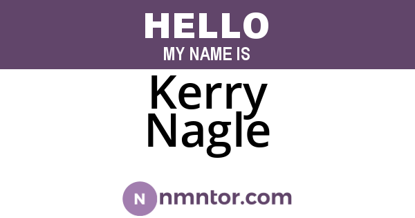 Kerry Nagle