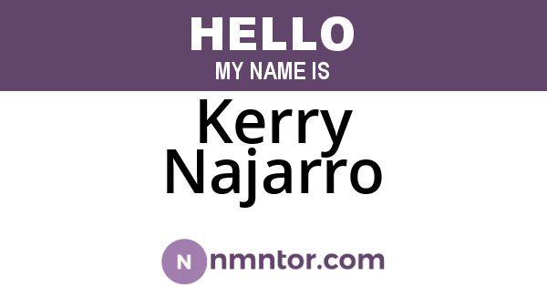 Kerry Najarro