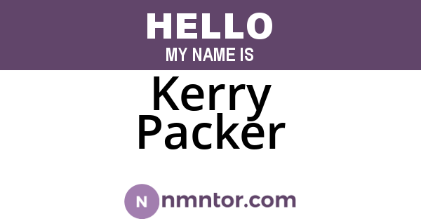 Kerry Packer