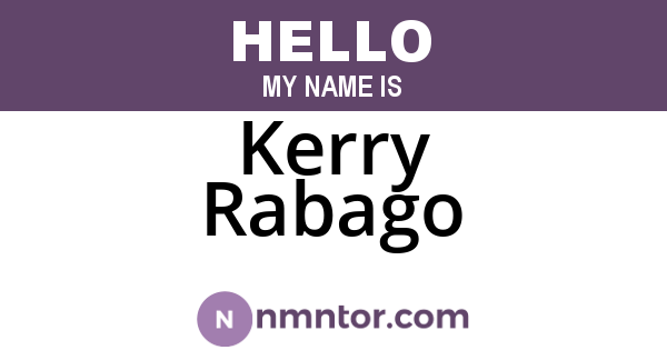 Kerry Rabago