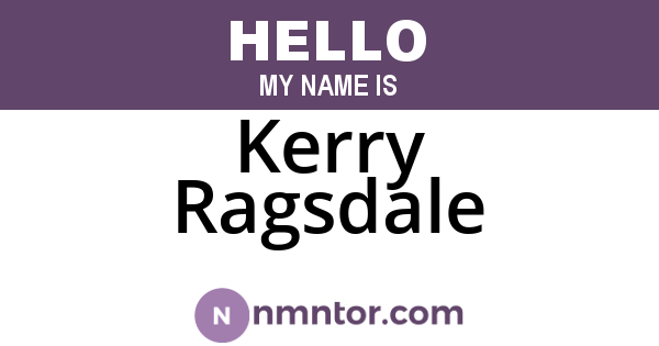 Kerry Ragsdale