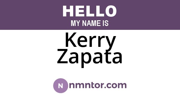 Kerry Zapata