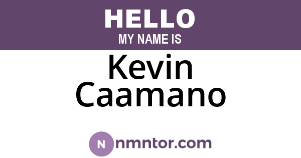 Kevin Caamano