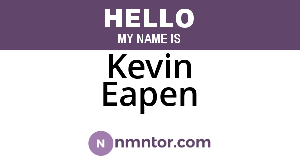 Kevin Eapen