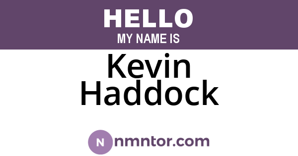 Kevin Haddock