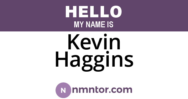 Kevin Haggins