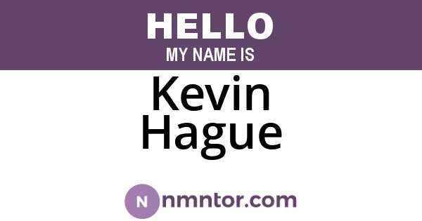 Kevin Hague