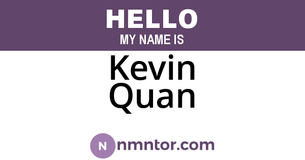 Kevin Quan