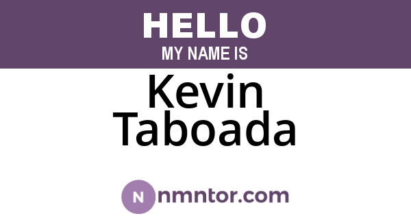 Kevin Taboada