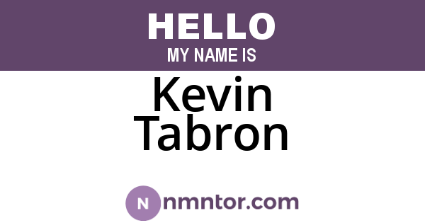 Kevin Tabron