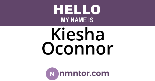 Kiesha Oconnor
