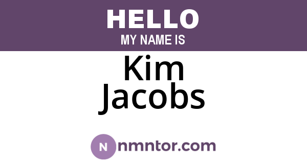 Kim Jacobs